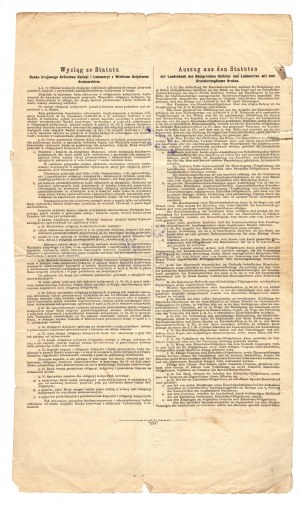 Obligation ferroviaire de la Banque nationale du Royaume de Galicie et de Lodomérie avec le Grand-Duché de Cracovie - 1000 couronnes 1898