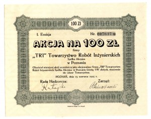 TRI v Poznani, 23.06.1925 - 100 zlotých