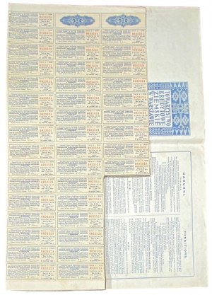Towarzystwo Kredytowe Ziemskie w Warszawie (Stryjeńska) - 1000 švajčiarskych frankov 1929