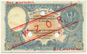 100 zlotých 1919 - série S.C. 6413041 - Model 2041