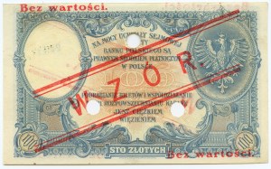 100 zloty 1919 - S.C. series. 6413041 - Pattern 2041