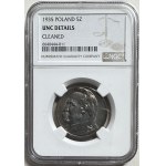 5 zloty 1935 - Józef Piłsudski - NGC UNC Dettagli Puliti