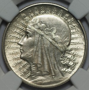 5 złotych 1934 - Polonia - NGC UNC Details Cleaned