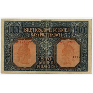 100 marek 1916 - jenerał - seria A.174909
