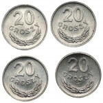 20 penny 1985 - Set di 4 monete da un sacchetto