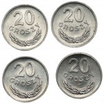 20 pennies 1985 - Set of 4 coins from the bag