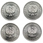20 groszy 1985 - Zestaw 4 sztuk monet z worka