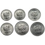 1, 2 a 5 zlotých (1989-1990) Sada 6 mincí