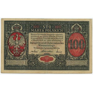 100 marek 1916 - jenerał - seria A.1347478