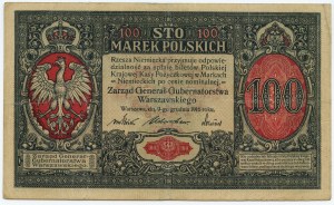 100 marek 1916 - jenerał - seria A.1347478