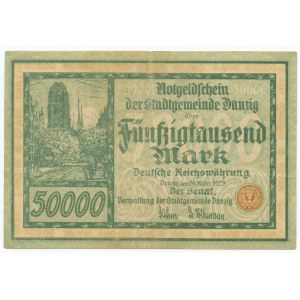 Gdaňsk - 50 000 mariek 1923