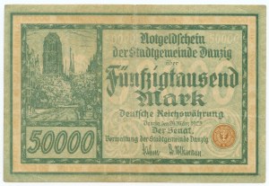Gdaňsk - 50 000 mariek 1923