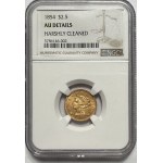 USA - 2,5 dolara 1854 - Filadelfia NGC AU details