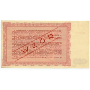 Treasury Ticket of the Ministry of Treasury of the Republic of Poland, Issue II- 25.03.1946, 5,000 zloty MODEL