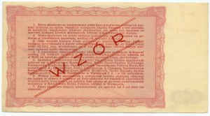 Treasury Ticket of the Ministry of Treasury of the Republic of Poland, Issue II- 25.03.1946, 5,000 zloty MODEL