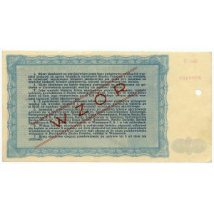 Bilet Skarbowy Ministerstwa Skarbu RP, emisja II- 25.03.1946, 10.000 złotych WZÓR
