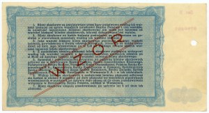 Treasury Ticket of the Ministry of Treasury of the Republic of Poland, Issue II- 25.03.1946, 10,000 zlotys MODEL