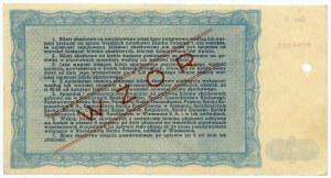 Treasury Ticket of the Ministry of Treasury of the Republic of Poland, Issue II- 25.03.1946, 10,000 zloty MODEL