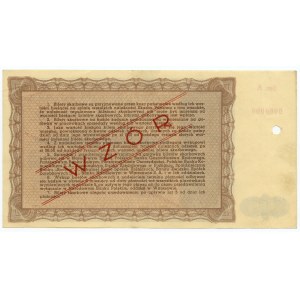 Pokladničný lístok Ministerstva financií Poľskej republiky, emisia II- 25.03.1946, 50.000 zlotých VZOR