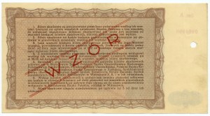 Treasury Ticket of the Ministry of Treasury of the Republic of Poland, Issue II- 25.03.1946, 50,000 zloty MODEL