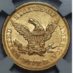 USA - 5 dolarów 1861 Filadelfia NGC AU 58