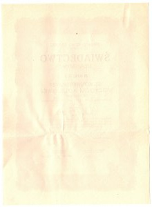 Certificat fractionnaire de conversion de 5% de l'emprunt ferroviaire de 1926