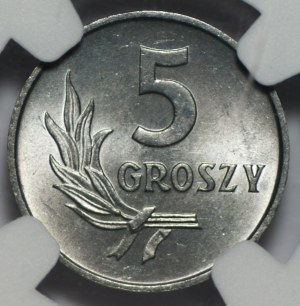 5 groszy 1972 NGC MS 64