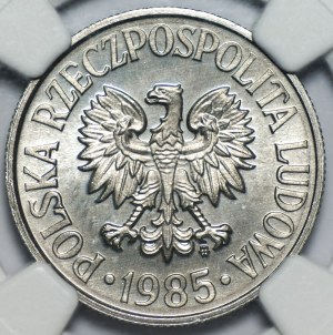 50 haléřů 1985 NGC MS 64