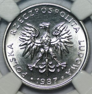 50 haléřů 1987 NGC MS 64