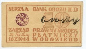 Officers' camp, Oflag II D Gross-Born (Borne Sulinowo), 10 pennies, 16.10.1944