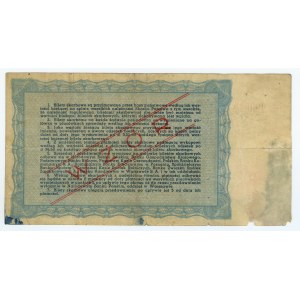 Bilet Skarbowy Ministerstwa Skarbu RP, emisja I- 14.11.1945, 10.000 zł WZÓR