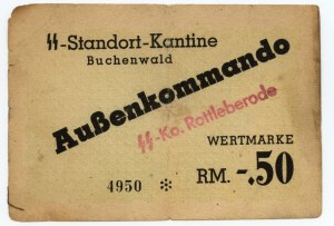 Buchenwald, Kantine, - 0,50 Mark (1937-1945) Nr. 4950*