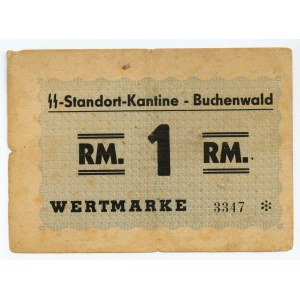 Buchenwald, Kantyna, - 1 marka (1937-1945) nr 3347* - 4 cyfry