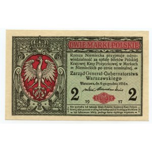 2 poľské značky 1916 - Všeobecné - Séria B 5017495
