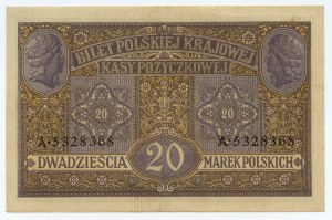 20 polských marek 1916 - Obecné - Série A 5328368
