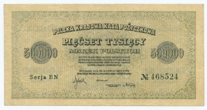 500,000 Polish marks 1923 - Series BN 468524