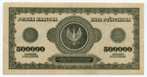 500 000 poľských mariek 1923 - Séria Z 1078665 - ZRADKO