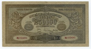 250 000 marks polonais 1923 - Série AU 335693