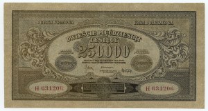 250,000 Polish marks 1923 - series H 631206