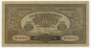 250,000 Polish marks 1923 - series BM 098644
