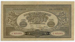250,000 Polish marks 1923 - series U 651931