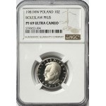 10 złotych 1981 - Bolesław Prus - NGC MS 69 ULTRA CAMEO - 2-ga max nota