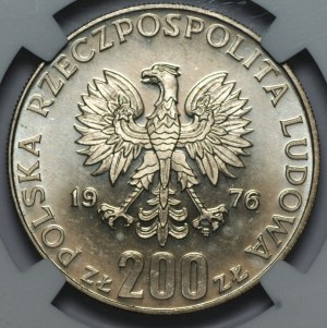 200 złotych 1976 Olimpiada - NGC MS66 PL - 2-ga max nota