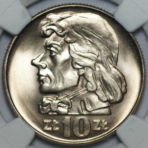 10 zlatých 1966 Tadeusz Kościuszko - NGC MS 66