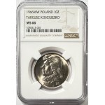 10 złotych 1966 Tadeusz Kościuszko - NGC MS 66