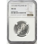 2 złote 1971 - Jagody - NGC MS 66