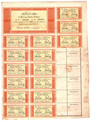 Bank of Poland 1934 for 2,500 zlotys
