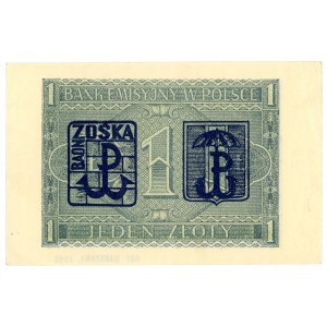 1 złoty 1941 - seria BD - z nadrukiem upamiętniającym powstanie warszawskie w falerystyce i numizmatyce
