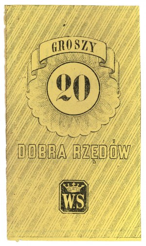 Biens Rzędów - 20 groszy - blank