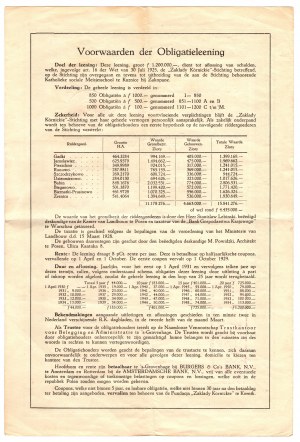 Obligacja - Fundacja Zakłady Kórnickie - 100 guldenów 1929 (Kórnik k. Poznania)